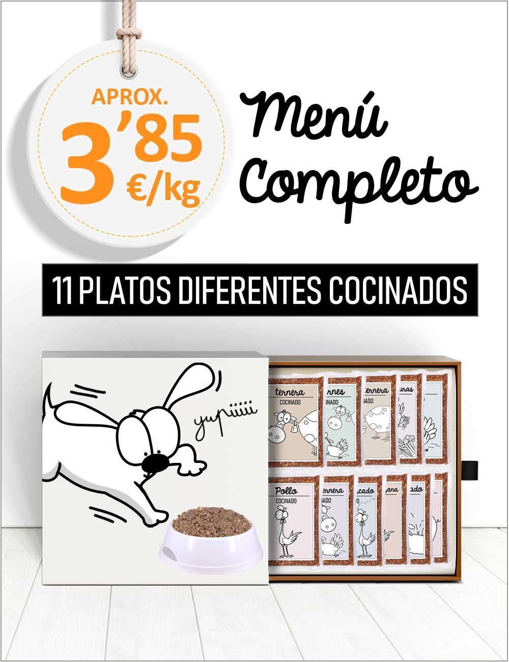 Menú Completo COCINADO de 5 a 40kg