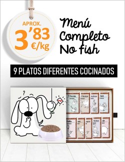 Menú Completo sin Pescado COCINADO de 5 a 40kg