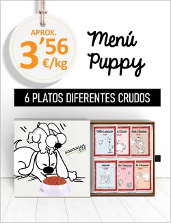 Menú Cachorros CRUDO de 5 a 40kg